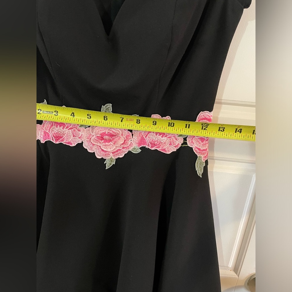 B DARLIN BlackDress Clasic Junior A-Line Off Shoulder Sweetheart Neckline Sz9/10 - Picture 10 of 13